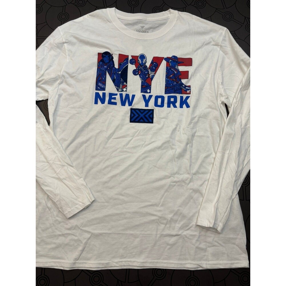 Fanatics Overwatch League NY Excelsior Long Sleeve Tee XL New NYE white adult